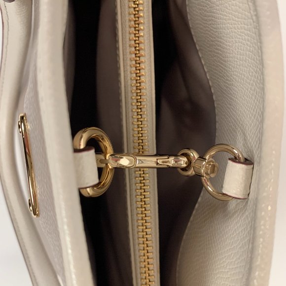 Coach Leather Handbag Light and Dark Gray - Picture 6 of 10